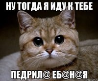 ну тогда я иду к тебе педрил@ еб@н@я