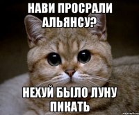 нави просрали альянсу? нехуй было луну пикать