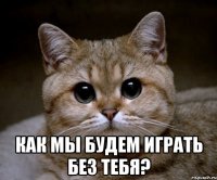  как мы будем играть без тебя?