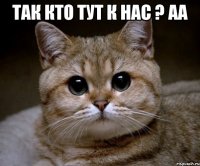 так кто тут к нас ? аа 