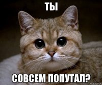 ты совсем попутал?