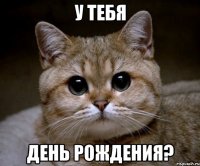 у тебя день рождения?