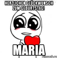 herzlichen glückwunsch zum geburtstag! maria