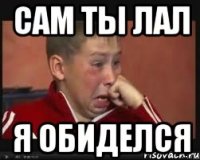 сам ты лал я обиделся