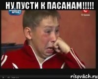 ну пусти к пасанам!!! 