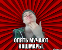  опять мучают кошмары.