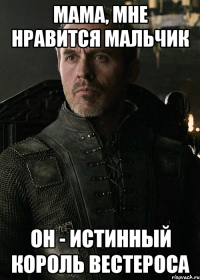 мама, мне нравится мальчик он - истинный король вестероса