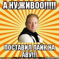 а ну,живоо!!! поставил лайк на аву!!!