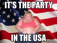 it's the party in the usa