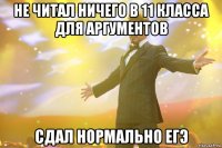 не читал ничего в 11 класса для аргументов сдал нормально егэ