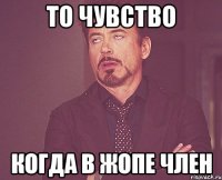 то чувство когда в жопе член