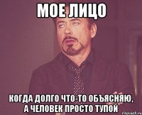 мое лицо когда долго что-то объясняю, а человек просто тупой