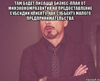 там будет писацца бизнес-план от минэкономразвития на предоставление субсидии клиенту, как субъекту малого предпринимательства 