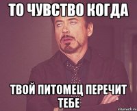 то чувство когда твой питомец перечит тебе