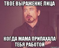 твоё выражение лица когда мама припахала тебя работой