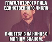глагол второго лица единственного числа пишется с на конце с мягким знаком.