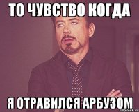 то чувство когда я отравился арбузом