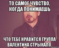 то самое чувство, когда понимаешь что тебе нравится группа валентина стрыкало.
