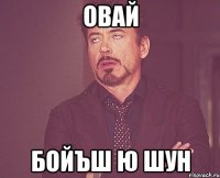 овай бойъш ю шун