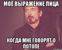 моё выражение лица когда мне говорят о потопе