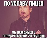 по уставу лицея мы находимся в государственном учреждении