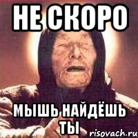 не скоро мышь найдёшь ты