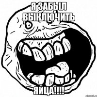 я забыл выключить яйца!!!