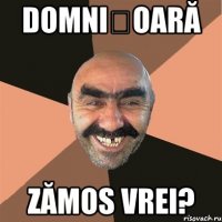 domnișoară zămos vrei?