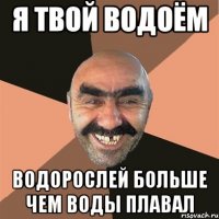 я твой водоём водорослей больше чем воды плавал