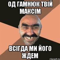 од гамнюк твій максім всігда ми його ждем