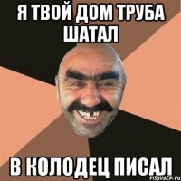 я твой дом труба шатал в колодец писал