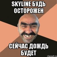 skyline будь осторожен сейчас дождь будет