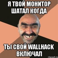 я твой монитор шатал когда ты свой wallhack включал