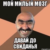 мой милый мозг давай до свиданья