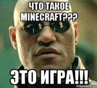 что такое minecraft??? это игра!!!