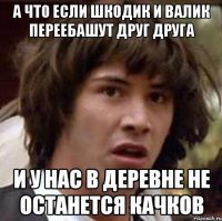 а что если шкодик и валик переебашут друг друга и у нас в деревне не останется качков