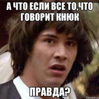 а что если все то,что говорит кнюк правда?