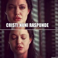 Cristi nuni raspunde 