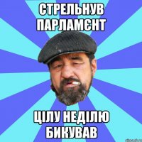 стрельнув парламєнт цілу неділю бикував