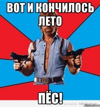 вот и кончилось лето пёс!