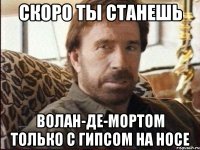 скоро ты станешь волан-де-мортом только с гипсом на носе