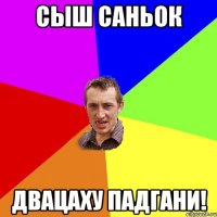 сыш саньок двацаху падгани!