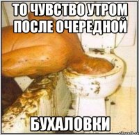 то чувство утром после очередной бухаловки
