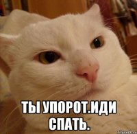  ты упорот.иди спать.