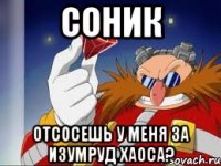 соник отсосешь у меня за изумруд хаоса?