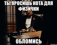 ты просишь кота для физички обломись