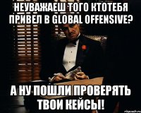 неуважаеш того ктотебя привел в global offensive? а ну пошли проверять твои кейсы!