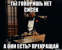 ты говоришь нет сисек а они есть? прекращай