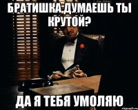 братишка,думаешь ты крутой? да я тебя умоляю