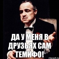 да у меня в друзьях сам темифо!